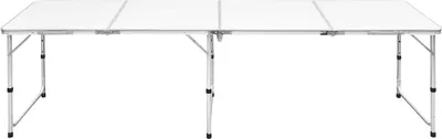 Produktbild von vidaXL Campingtisch zusammenklappbar höhenverstellbar Aluminium 240 x 60 cm