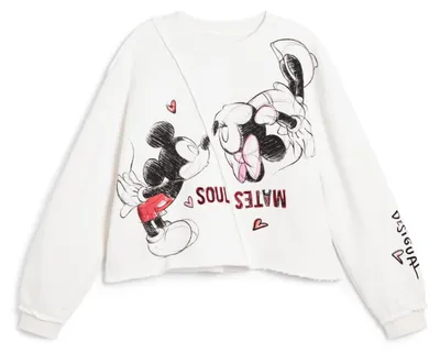 Produktbild von Desigual Sweat_KISSSS_Mickey, 1001 Ecru, 9/10