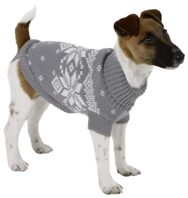 Produktbild von Kerbl Lillehammer Pullover, grau/weiß, 35 cm