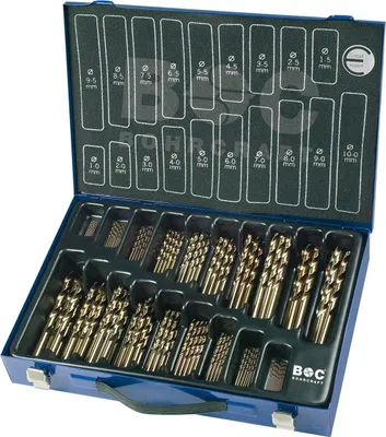 Produktbild von BOHRCRAFT Bohrer-Magazinbox DIN338RN HSS Co5 ø 1-10 mm 70-teilig