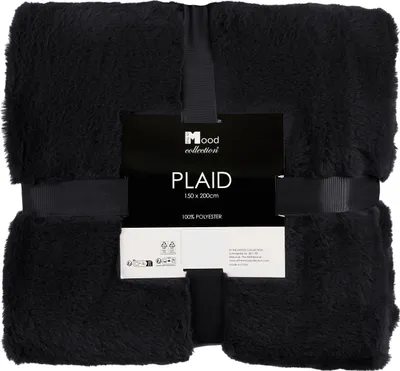 Zdjęcie produktu dla In The Mood Collection Bronte Fleecedecke - L200 x B150 cm - Schwarz