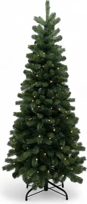 Obrázok produktu pre Umelý vianočný stromček úzky 150 cm s osvetlením