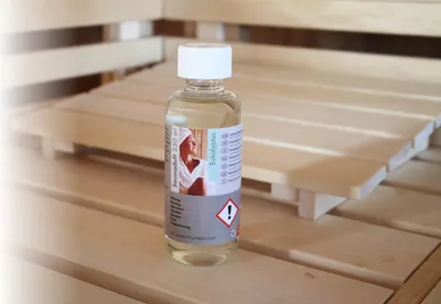 Produktbild von KARIBU | 0,25 L | Eukalyptus 250 ml Aufgusskonzentrat Saunaduft, Fichtennadel Duftnote, verstärkt den Saunaeffekt, verdampft rückstandsfrei, mit Kindersicherheitsverschluss