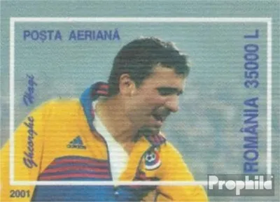 Produktbild von Briefmarken Rumänien 2001 Mi 5572 (kompl.Ausg.) un Georghe Hagi