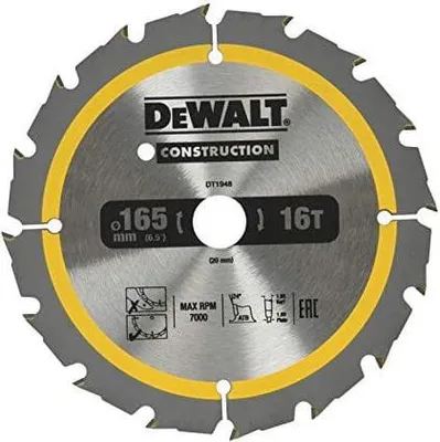 Immagine prodotto di Lama circolare DEWALT a batteria 165/20 mm 40WZ DT1950-QZ