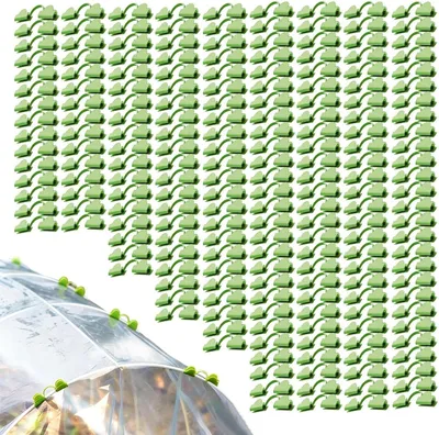 Produktbild von Gewächshausklemmen, 200 Stück, Abdeckklemmen für Gartenpflanzen, Folientunnel-Clips für Hobbygärtner, Stadtgärtner und den Folienaustausch im Garten
