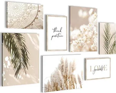 Productafbeelding van Wanddecoratie \ Moderne decoratie \ Fotowandset \ 3D fotowandset, 7 delen / 100 x 70 cm