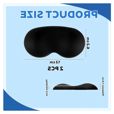 Produktbild von Handballenauflage für die Maus, 2 Stück, ergonomische Handgelenkauflage, rutschfest für Büro, Homeoffice und Gaming