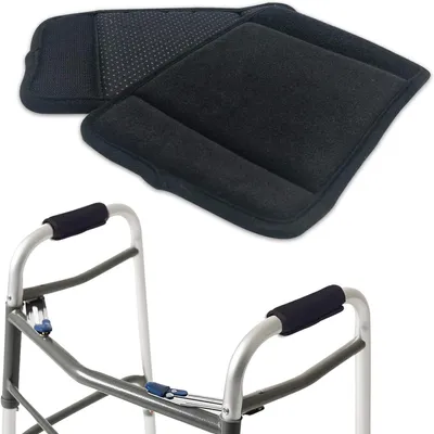 Productafbeelding van Handgreepbeschermers voor bagagewagens en rollators, 2 stuks, zwart, gripbeschermers