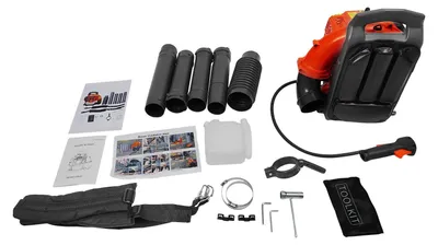 Produktbild von Rucksack Laubbläser - Modell EB430 - Einzylinder 2-Takt Benzinmotor - Starker Gartenlaubbläser - Für Rasen und Hof