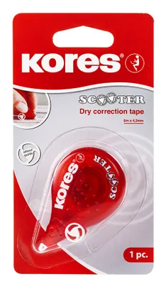 Obrázek produktu pro Kores KR84823 Kores Einweg-Korrekturroller "SCOOTER", 4,2 mm x 8 m, rot