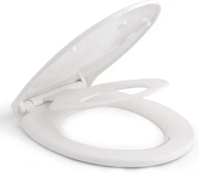 Produktbild von Famanu Toilettensitz mit Kindersitz und Softclose-Mechanismus - O-Form, Abnehmbar und Verstellbar