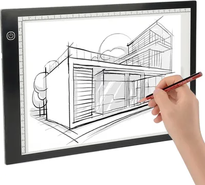 Produktbild von Led Licht Pad A4,Leuchttisch A4 für Painting, Lichtplatten Einstellbare Helligkeit Ultradünne Zeichenbrett,Light Pad mit USB Kabel,für Zeichnung,Künstler,Skizzieren,Animation