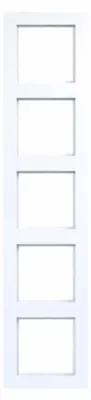 Image de Cadre Hager 5 emplacements A.1 WAD6500WG blanc brillant