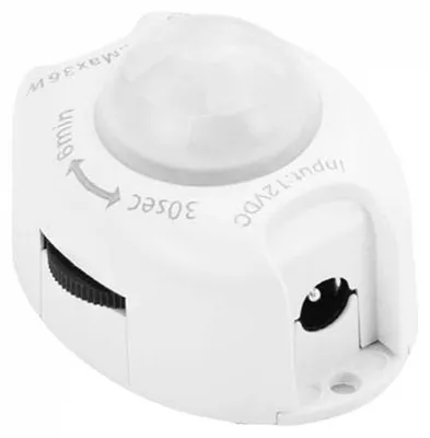 Immagine prodotto di V-TAC VT-8069 Sensore di movimento a infrarossi IR + crepuscolare regolabile per strisce led - sku 2554