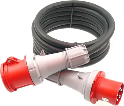 Produktbild von CEE Starkstromkabel PCE 63A 400V IP44 H07RN-F 5G10 5x10 5-25m, Länge:15m
