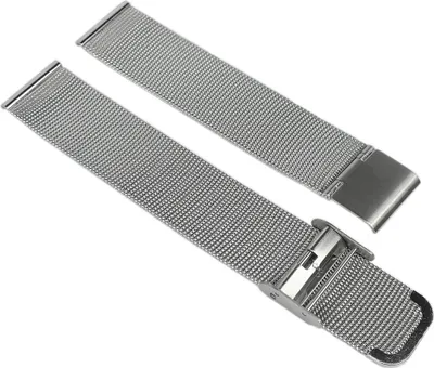 Produktbild von Minott > Uhrenarmband Edelstahl Milanaise silberfarben > Edelstahlband, Stegbreite:18mm