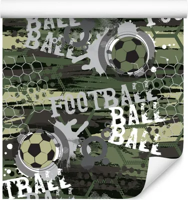 Produktbild von 10m VLIES TAPETE Rolle Kinderzimmer Graffiti Fußball Netz Abstrakt XXL