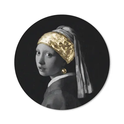Produktbild von MuchoWow® Mauspad Mousepad Mädchen mit Perlenohrring - Vermeer - Kunst 30x30 cm - Mousepads - Maus Mat - Pad - Mausunterlage - Tischunterlage - Schreibtischmatten