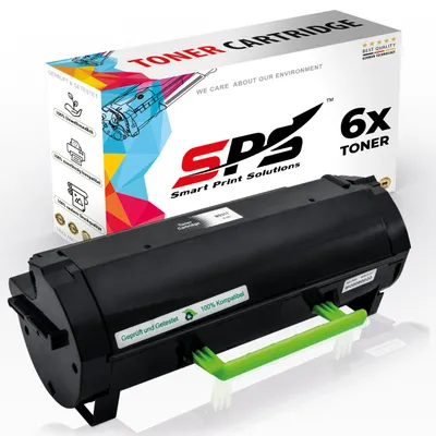 Produktbild von 6x Toner 51B2H00 Schwarz Kompatibel für Lexmark MX517 Drucker