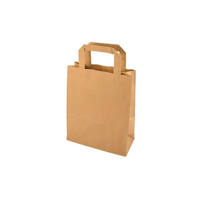 Zdjęcie produktu dla Papstar Papiertüten 22 x 18 x 10 cm braun mit Tragegriff 50 Stück