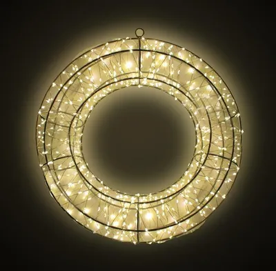 Obrázok produktu pre Dekorácia Venec 3D Led 36X7X36Cm Kov