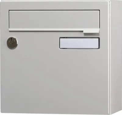 Produktbild von RENZ Kompakt-Außenbriefkasten 1-türig, Stahl mattgrau