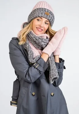 Immagine prodotto di Pamami Set berretto e sciarpa da donna Magdag rosa Taglia unica
