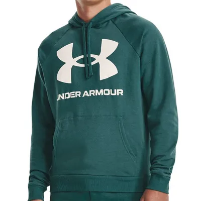 Produktbild von UNDER ARMOUR Rival Fleece Big Logo Hoodie Herren 722 - coastal teal/onyx white XL
