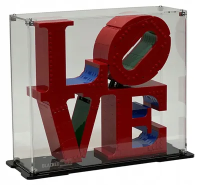 Obrázok produktu pre Čierna vitrína pre stavebnicu LEGO® 31214 Art – LOVE