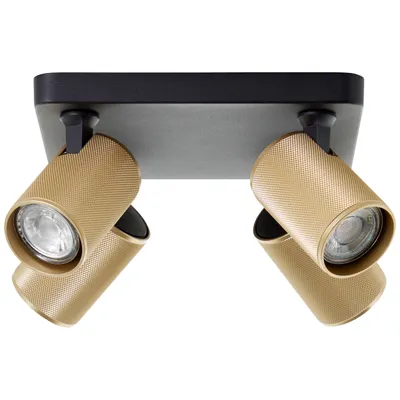 Produktbild von BRILLIANT Spotplatte, 4-flammig Marty gold IP20 GU10 10 Watt dimmbar LED-Leuchtmittel inklusive und wechselbar