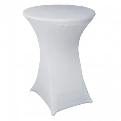 Produktbild von Stehtischüberzug weiß Ø85cm, 115cm Höhe