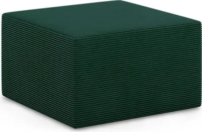 Produktbild von Sitzpouf 76x77cm Modulares Wohnzimmer Fußhocker Für Ecksofa NOVA Dunkelgrün