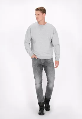 Zdjęcie produktu dla Bluza męska SAPORTA - kolor szary melanż, rozmiar XXL