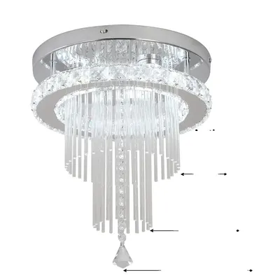 Obrázek produktu pro Křišťálový lustr, design dešťových kapek, LED osvětlení, dešťové kapky, stmívatelné světlo