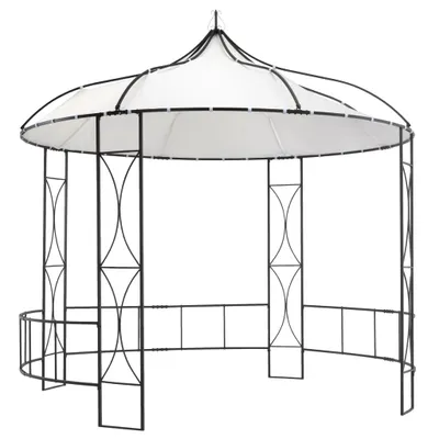 Image de Pavillon 300 x 290 cm Blanc Rond