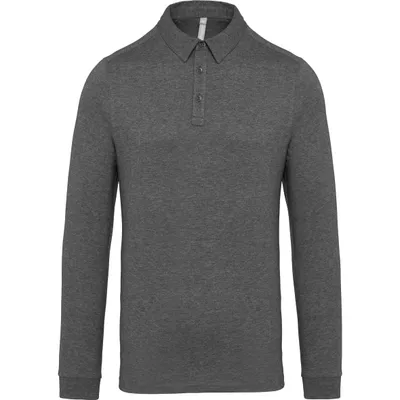 Produktbild von Kariban Langarm-Polohemd für Herren aus Jersey