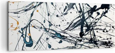 Produktbild von Bild auf Leinwand - Leinwandbild - Abstraktion modern - 120x50cm - Wand Bild - Wanddeko - Leinwanddruck - Bilder - Kunstdruck - Wanddekoration - Leinwand bilder - Wandkunst - AB120x50-3442