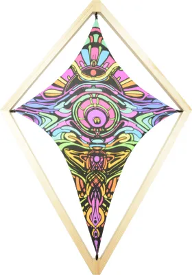 Produktbild von PSYWORK Schwarzlicht Segel Elasthan | Drache Neon Space Star | 2,00 x 3,75m | UV-aktiv | fluoreszierend | Wandtuch Wandbehang Stoff Neon Deko Party Tuch Tapestry Poster Psy Goa
