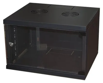 Zdjęcie produktu dla Link Accessori LK1907UN, Szafa wisząca, 6U, 50 kg, Zamek, Czarny
