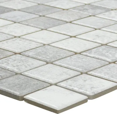 Produktbild von Keramikmosaik Fliesen Terraviva Zementoptik Grau