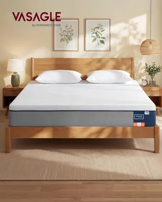 Obrázek produktu pro Matrace VASAGLE, 160 x 200 cm, dvojitá matrace z gelové paměťové pěny, střední tvrdost, H3, 7zónová podpora, prodyšná