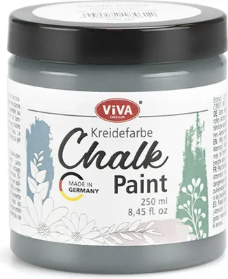Produktbild von ViVA DECOR Chalk Paint - Kreidefarbe 250 ml - Platinum Grey