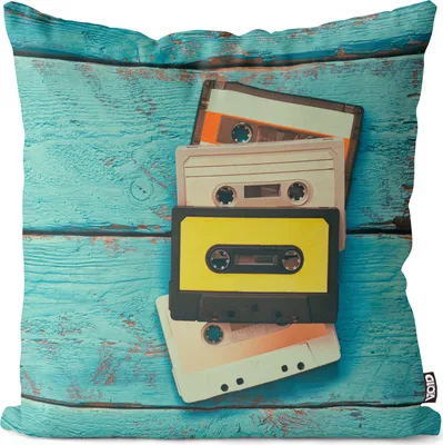 Produktbild von VOID Vintage Kassetten Musik Kissenbezug Kissenhülle Sofakissen Kissen Deko Outdoor-Kissen Dekokissen
