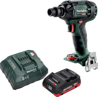 Image de Metabo SSW 18 LTX 300 BL Visseuse à choc sans fil 18 V 300 Nm 1/2" Brushless + 1x batterie LiHD 4,0 Ah + chargeur