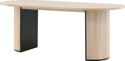 Obrázok produktu pre FURNLUX Jedálenský stôl Bianca Beige 90cm / Hauptfarbe: Beige / Abmessungen: 90 x 200 x 75 cm