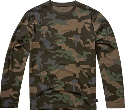 Produktbild von Klassisches Langarmshirt darkcamo 5XL aus gekämmter Baumwolle 160g/m²