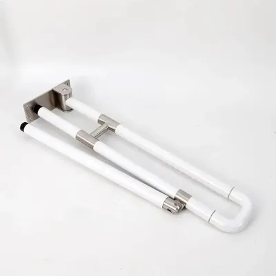 Obrázok produktu pre Kúpeľňová madlo - Sklopné madlo na stenu - Protiskluzové - Pre sprchu a WC - Bezpečnostné madlo - 60 cm