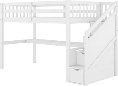 Produktbild von Kinderhochbett,kinderbett,90 x 200cm mit Stauraumschubladen und Unterbettschreibtisch