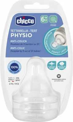 Produktbild von Chicco 00020347000000 Babyflaschenaufsatz Silikon Kieferorthopädisch Mittlerer Durchfluss